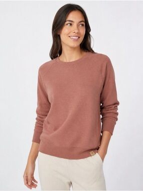 Tentree Dusty Rose Organic Cotton Crewneck Sweatshirt Size Small